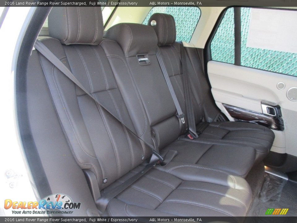 2016 Land Rover Range Rover Supercharged Fuji White / Espresso/Ivory Photo #13