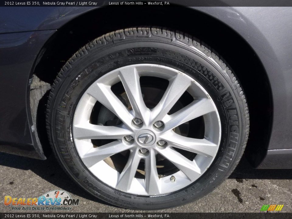 2012 Lexus ES 350 Nebula Gray Pearl / Light Gray Photo #5