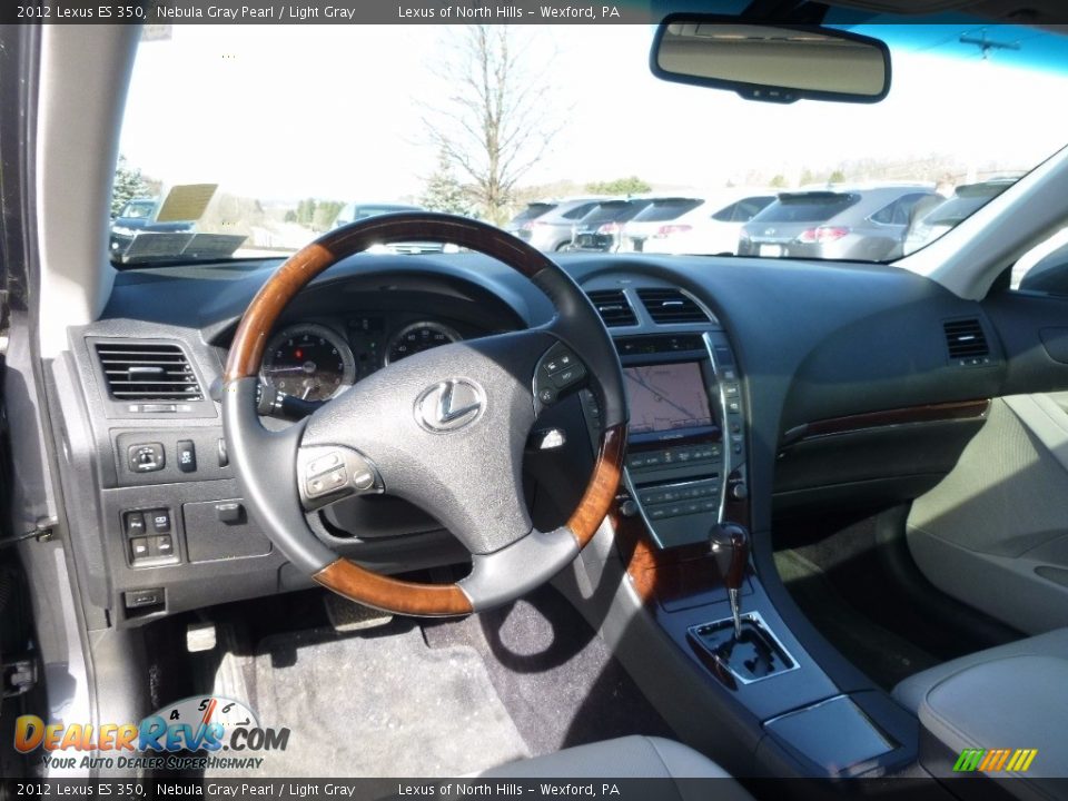 2012 Lexus ES 350 Nebula Gray Pearl / Light Gray Photo #10