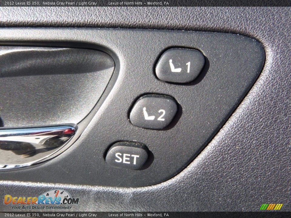 2012 Lexus ES 350 Nebula Gray Pearl / Light Gray Photo #12