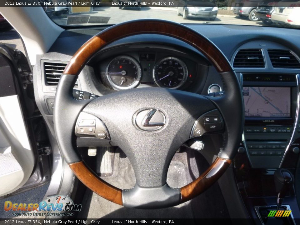 2012 Lexus ES 350 Nebula Gray Pearl / Light Gray Photo #18