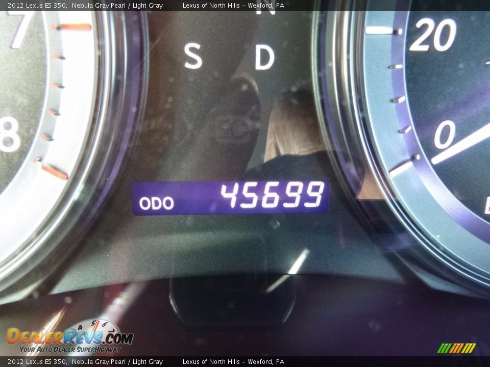 2012 Lexus ES 350 Nebula Gray Pearl / Light Gray Photo #25