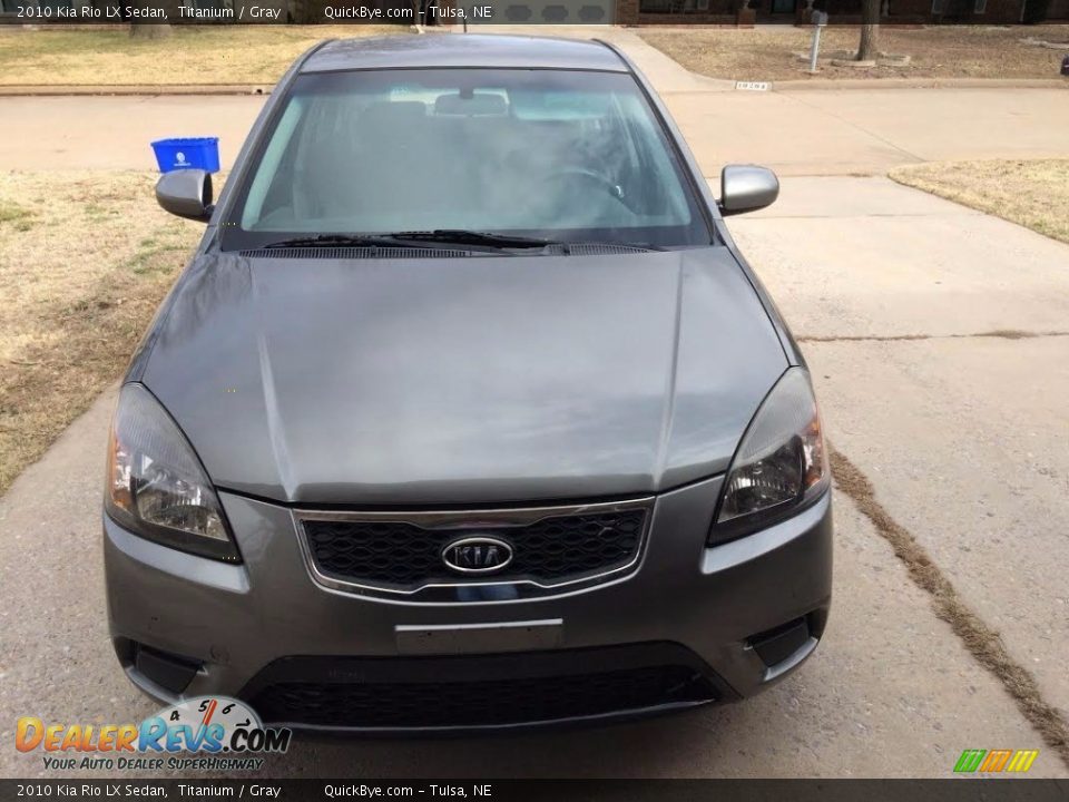 2010 Kia Rio LX Sedan Titanium / Gray Photo #1