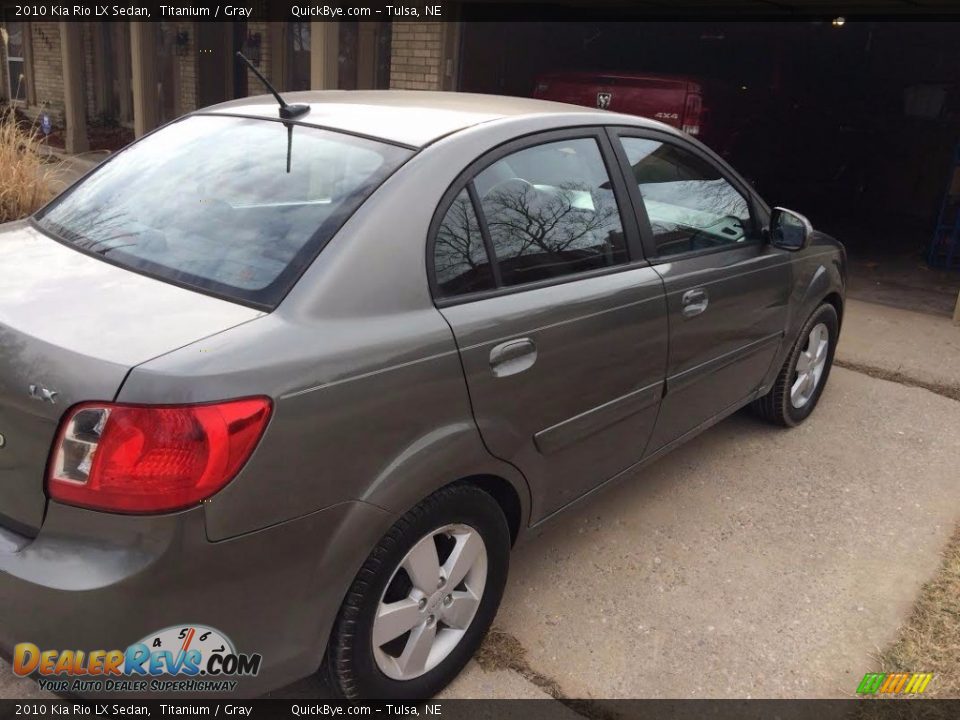 2010 Kia Rio LX Sedan Titanium / Gray Photo #2