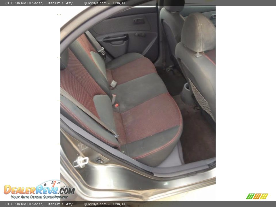 2010 Kia Rio LX Sedan Titanium / Gray Photo #10