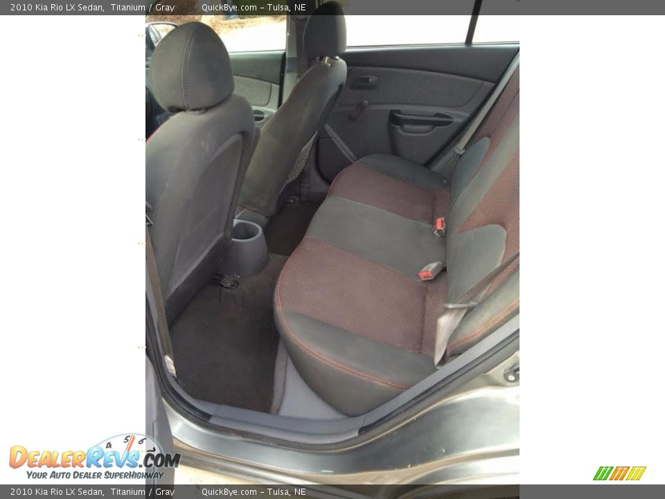 2010 Kia Rio LX Sedan Titanium / Gray Photo #11