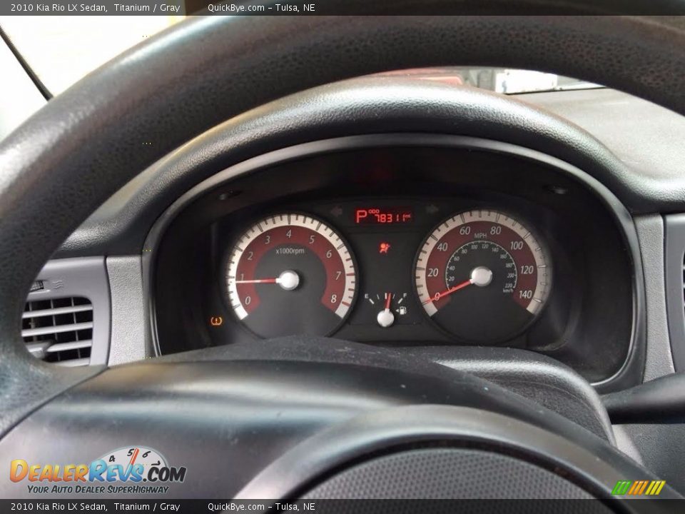 2010 Kia Rio LX Sedan Titanium / Gray Photo #13
