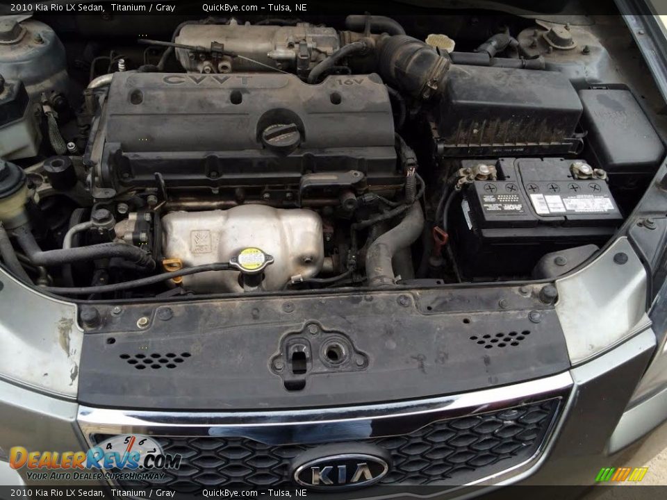 2010 Kia Rio LX Sedan Titanium / Gray Photo #14
