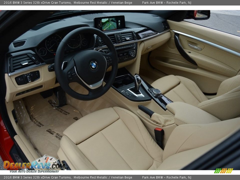 Venetian Beige Interior - 2016 BMW 3 Series 328i xDrive Gran Turismo Photo #10