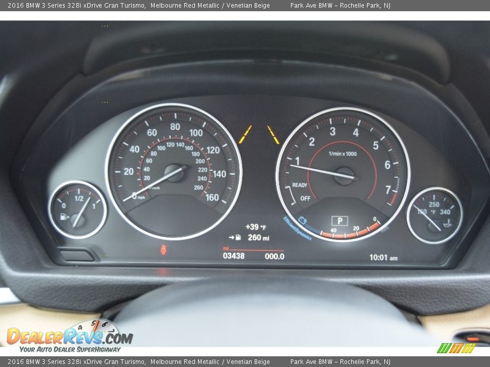 2016 BMW 3 Series 328i xDrive Gran Turismo Gauges Photo #21