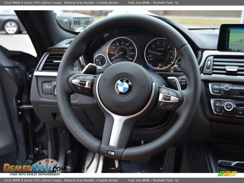 2016 BMW 4 Series 435i xDrive Coupe Mineral Grey Metallic / Saddle Brown Photo #18