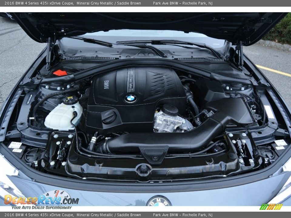 2016 BMW 4 Series 435i xDrive Coupe Mineral Grey Metallic / Saddle Brown Photo #29