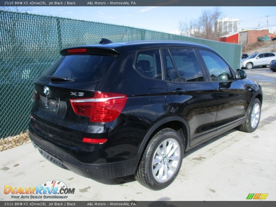 2016 BMW X3 xDrive28i Jet Black / Black Photo #4