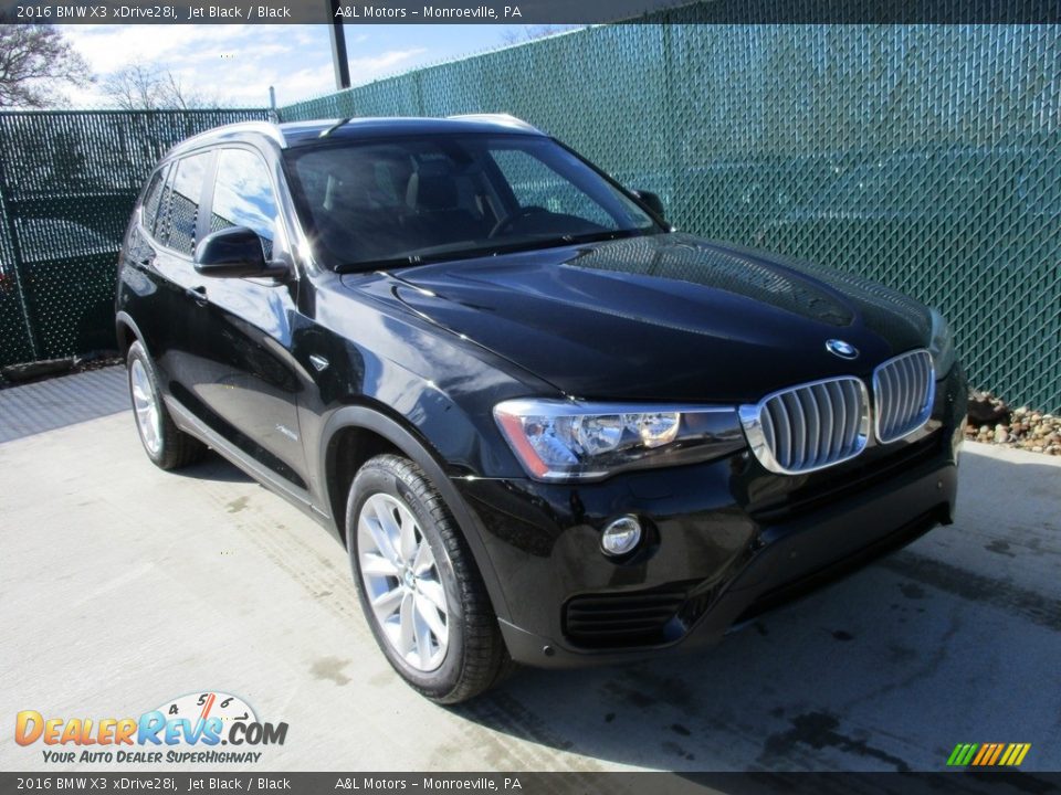 2016 BMW X3 xDrive28i Jet Black / Black Photo #5