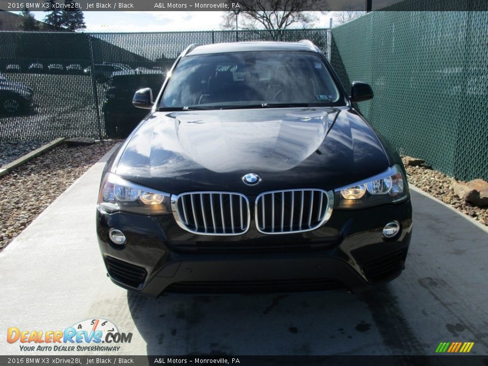 2016 BMW X3 xDrive28i Jet Black / Black Photo #6
