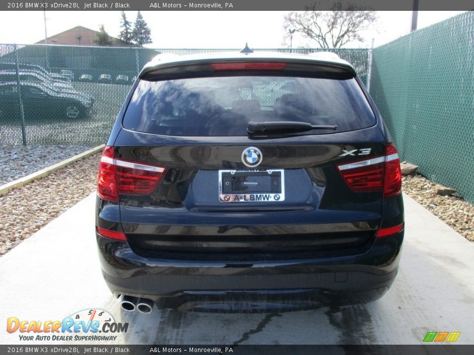 2016 BMW X3 xDrive28i Jet Black / Black Photo #9