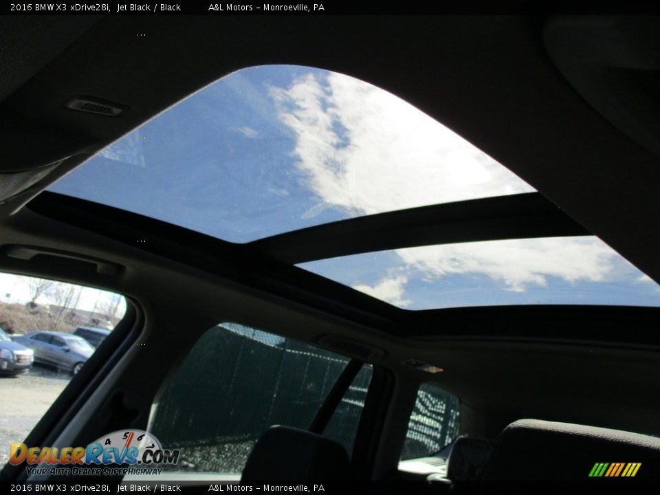 2016 BMW X3 xDrive28i Jet Black / Black Photo #11