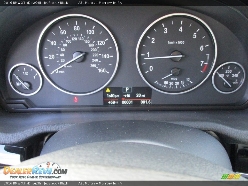 2016 BMW X3 xDrive28i Jet Black / Black Photo #20
