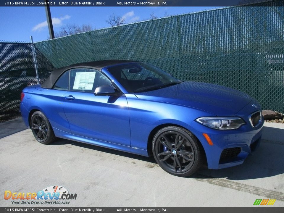 2016 BMW M235i Convertible Estoril Blue Metallic / Black Photo #1