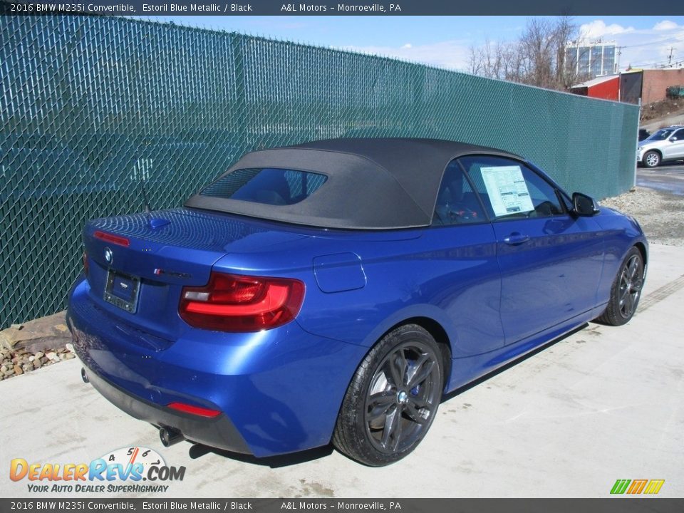 2016 BMW M235i Convertible Estoril Blue Metallic / Black Photo #4