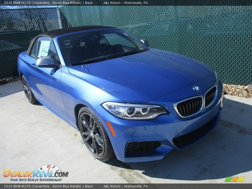 2016 BMW M235i Convertible Estoril Blue Metallic / Black Photo #6
