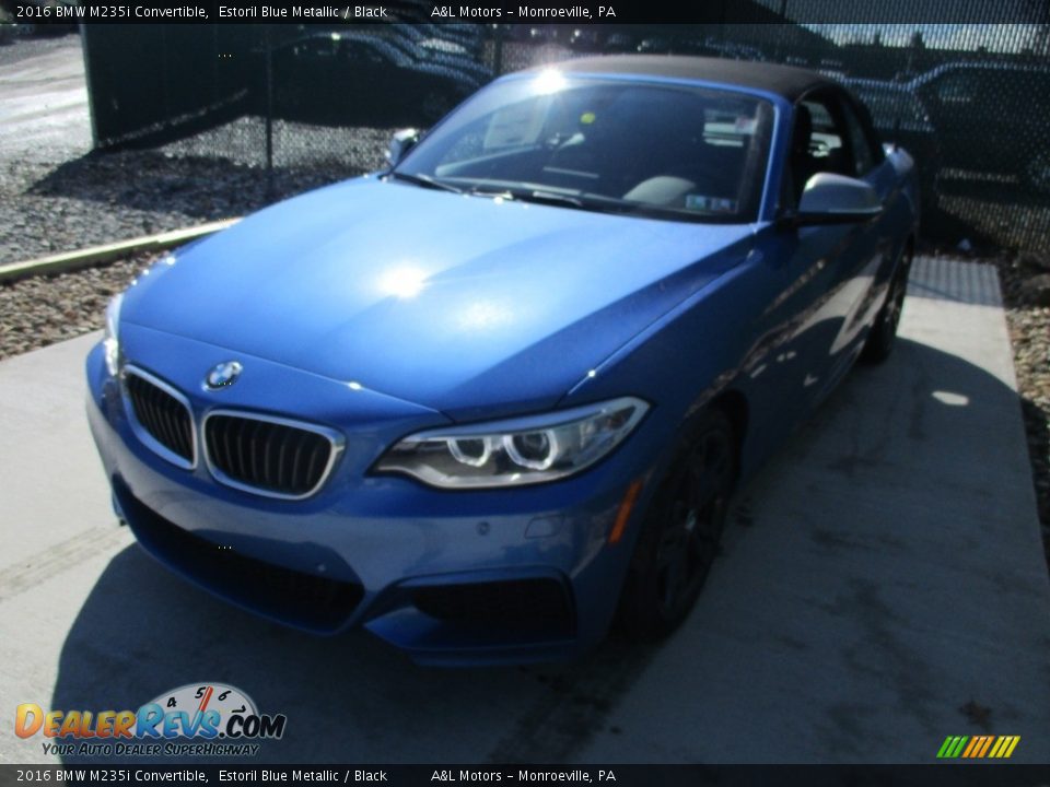 2016 BMW M235i Convertible Estoril Blue Metallic / Black Photo #8