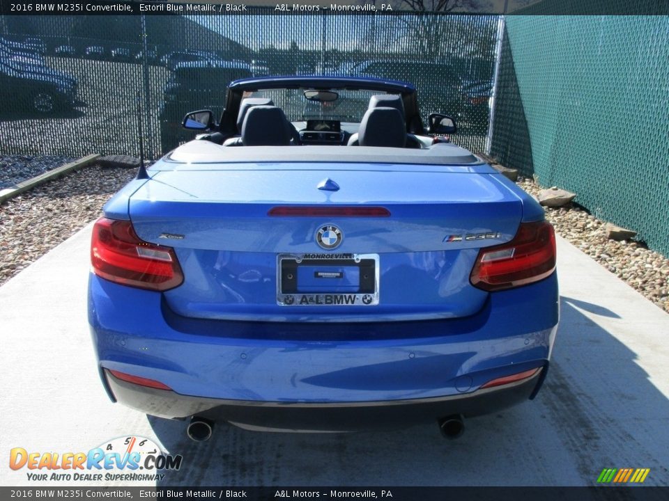2016 BMW M235i Convertible Estoril Blue Metallic / Black Photo #10