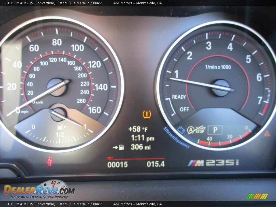 2016 BMW M235i Convertible Gauges Photo #20