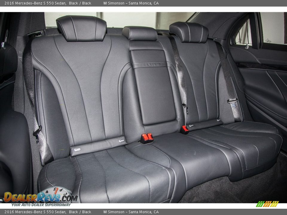 2016 Mercedes-Benz S 550 Sedan Black / Black Photo #2