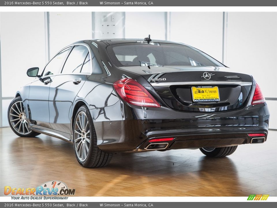 2016 Mercedes-Benz S 550 Sedan Black / Black Photo #3