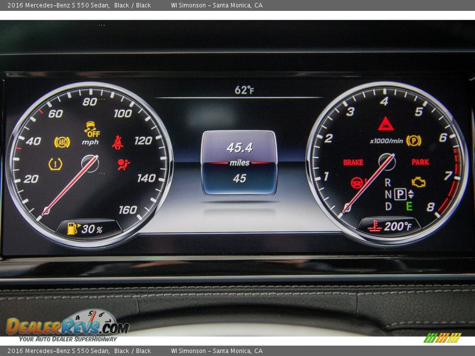 2016 Mercedes-Benz S 550 Sedan Black / Black Photo #7