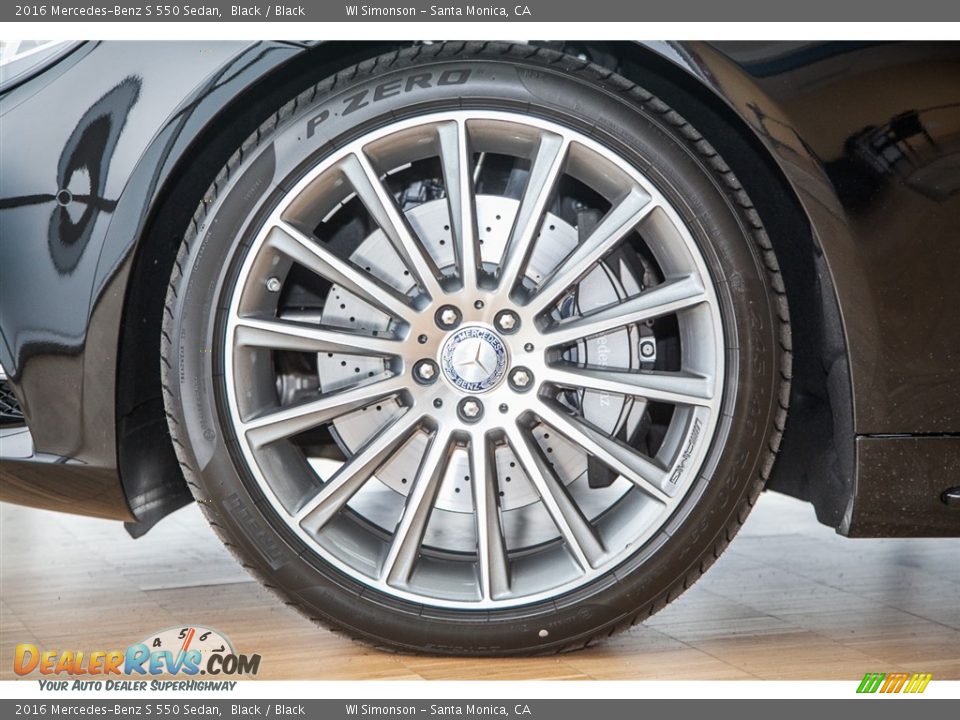 2016 Mercedes-Benz S 550 Sedan Black / Black Photo #10