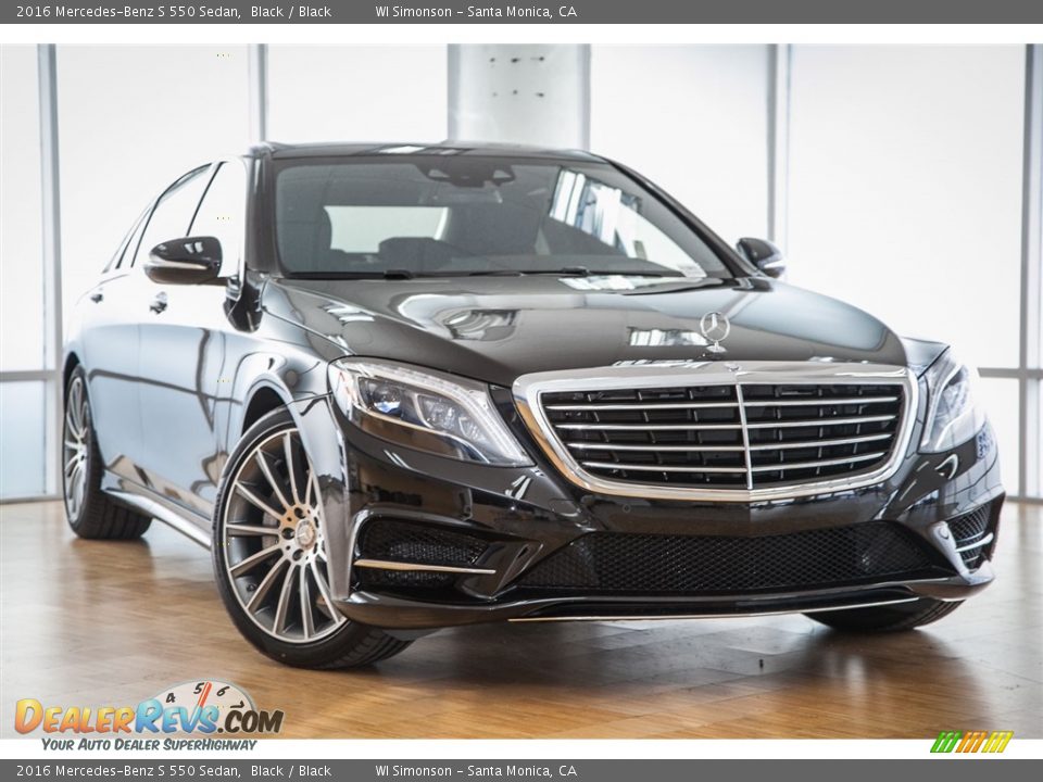 2016 Mercedes-Benz S 550 Sedan Black / Black Photo #12