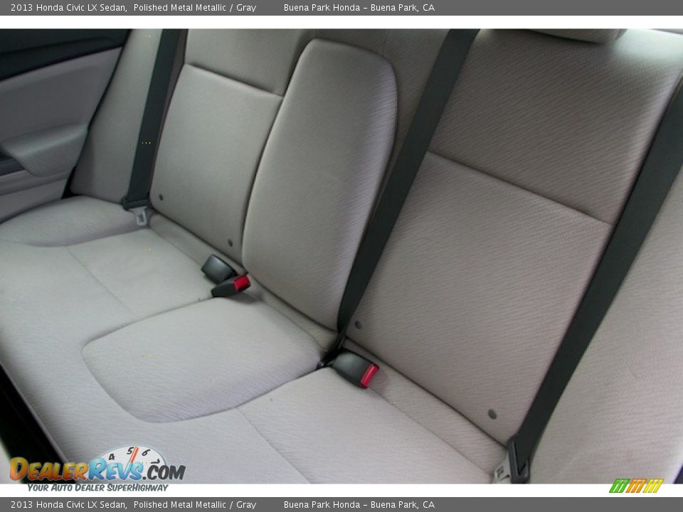 2013 Honda Civic LX Sedan Polished Metal Metallic / Gray Photo #15