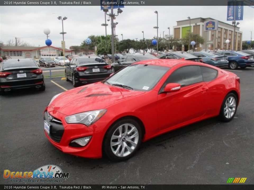 2016 Hyundai Genesis Coupe 3.8 Tsukuba Red / Black Photo #3