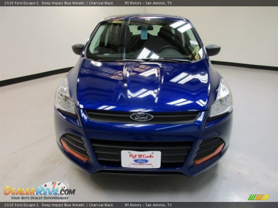 2016 Ford Escape S Deep Impact Blue Metallic / Charcoal Black Photo #3