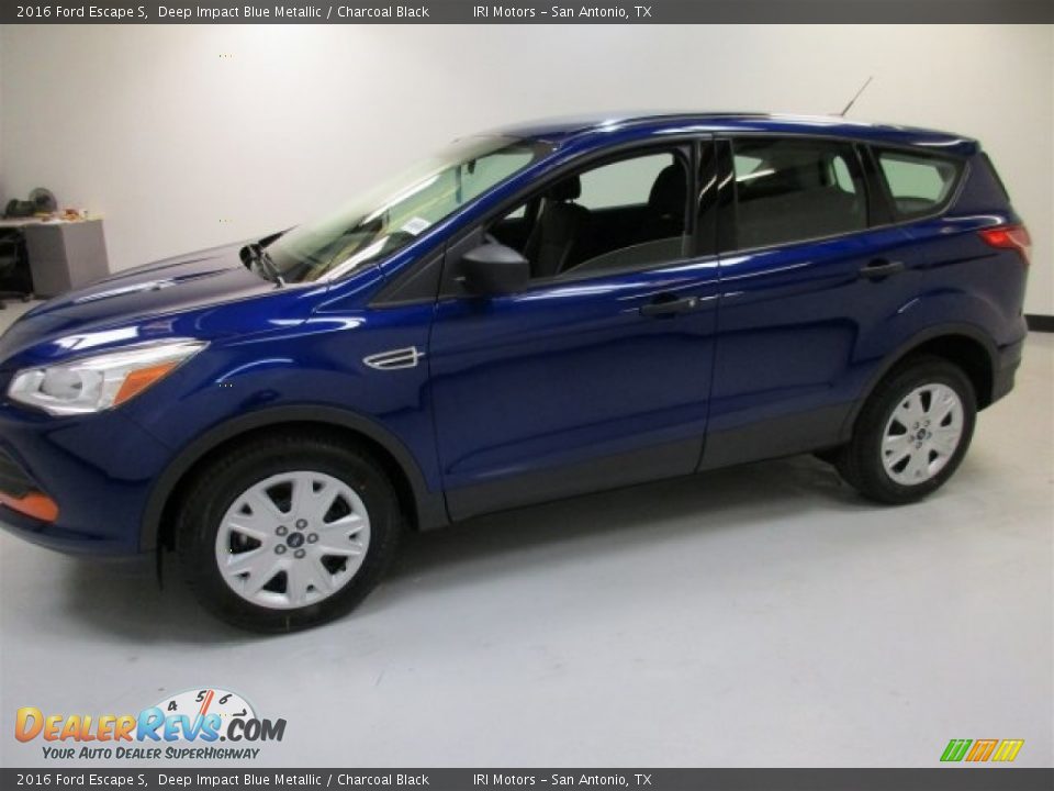 2016 Ford Escape S Deep Impact Blue Metallic / Charcoal Black Photo #5