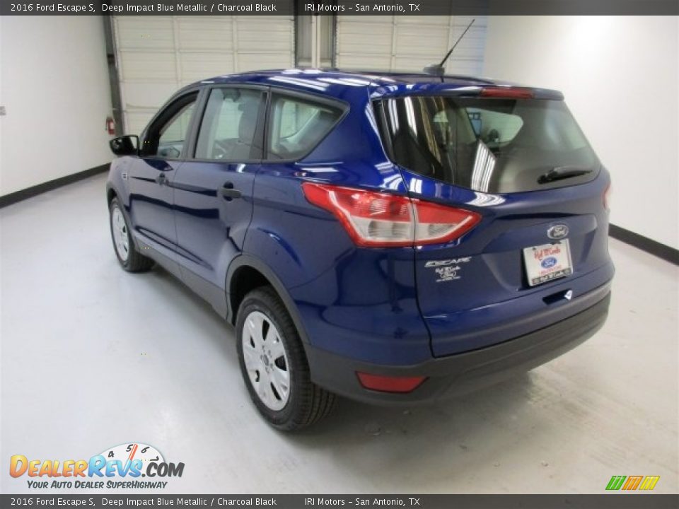 2016 Ford Escape S Deep Impact Blue Metallic / Charcoal Black Photo #8