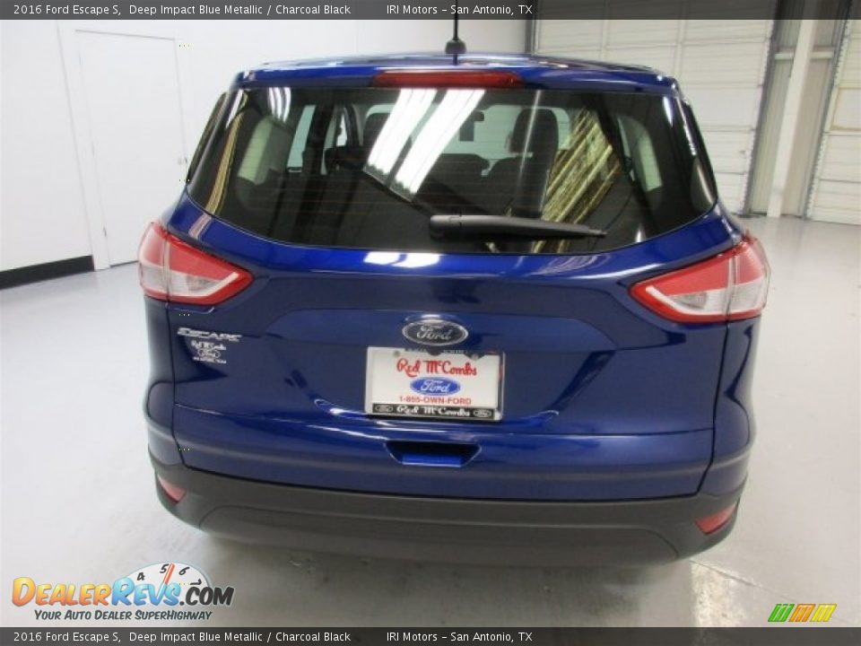 2016 Ford Escape S Deep Impact Blue Metallic / Charcoal Black Photo #9