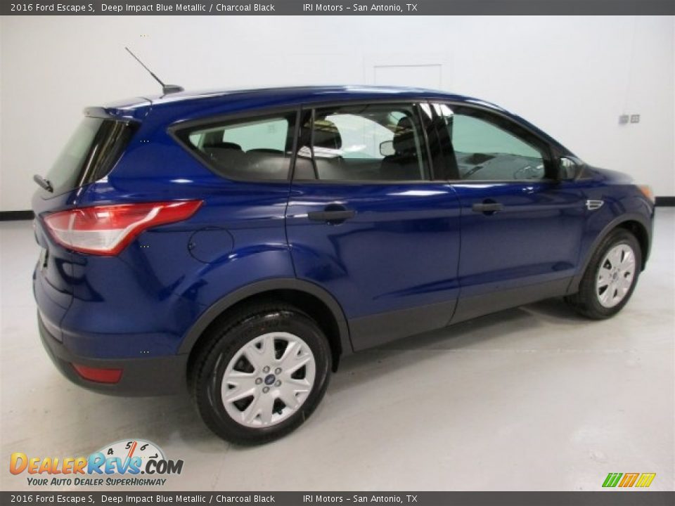 2016 Ford Escape S Deep Impact Blue Metallic / Charcoal Black Photo #11