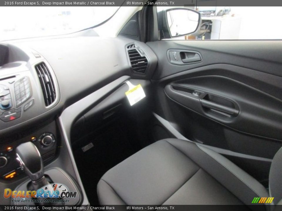 2016 Ford Escape S Deep Impact Blue Metallic / Charcoal Black Photo #15