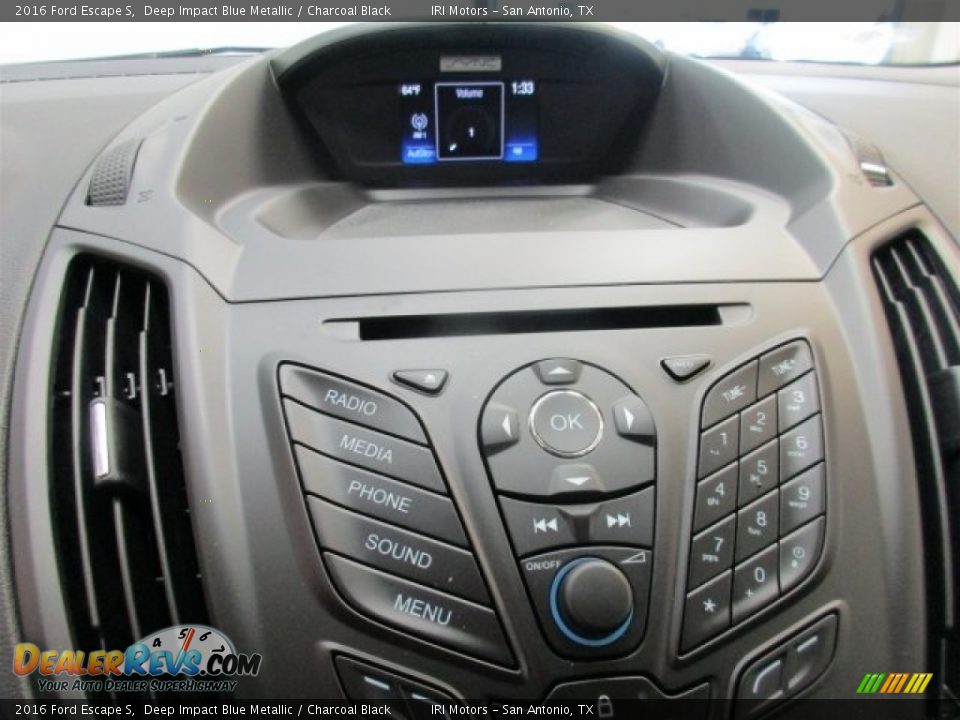 2016 Ford Escape S Deep Impact Blue Metallic / Charcoal Black Photo #22