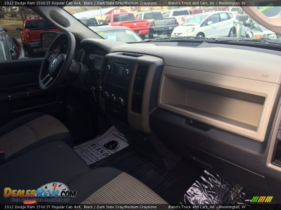 2012 Dodge Ram 1500 ST Regular Cab 4x4 Black / Dark Slate Gray/Medium Graystone Photo #20