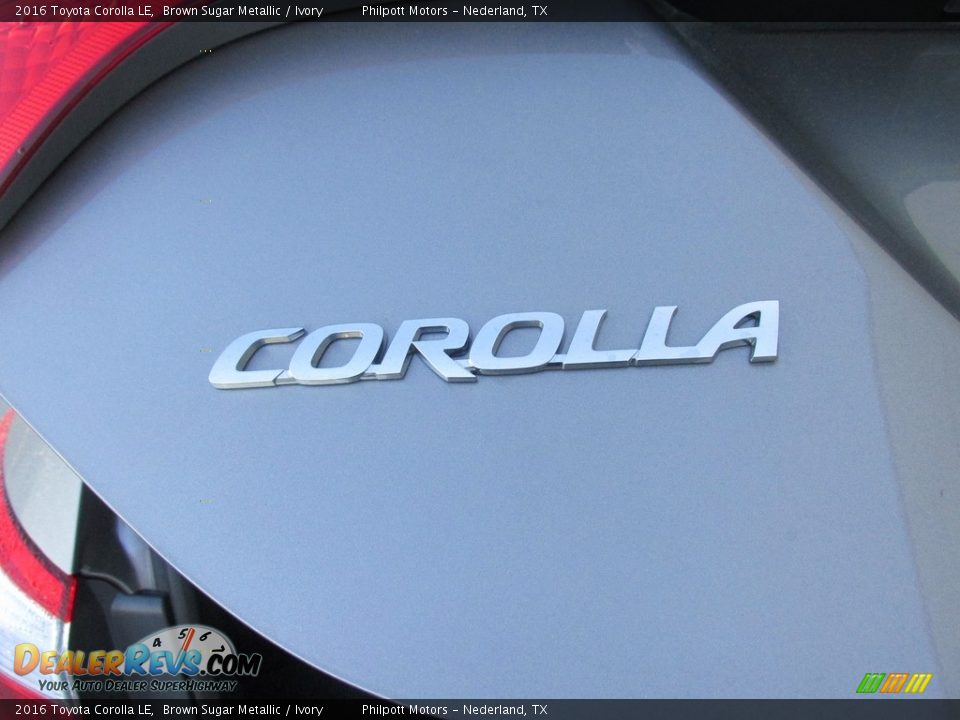 2016 Toyota Corolla LE Brown Sugar Metallic / Ivory Photo #14