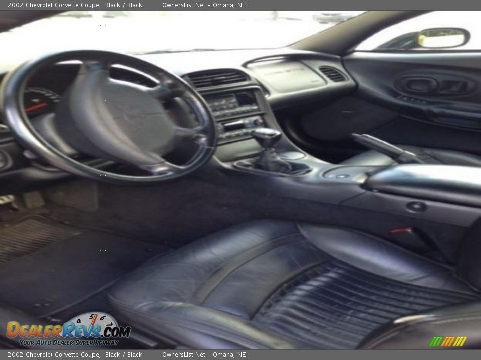 2002 Chevrolet Corvette Coupe Black / Black Photo #4