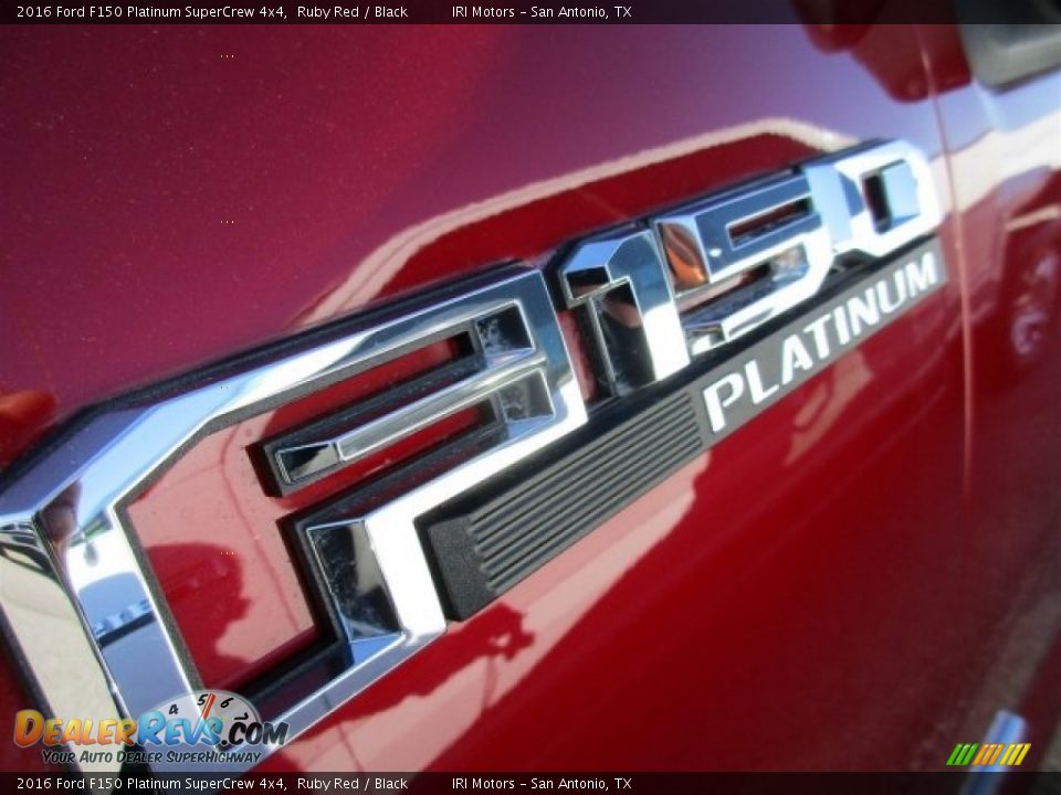 2016 Ford F150 Platinum SuperCrew 4x4 Ruby Red / Black Photo #3