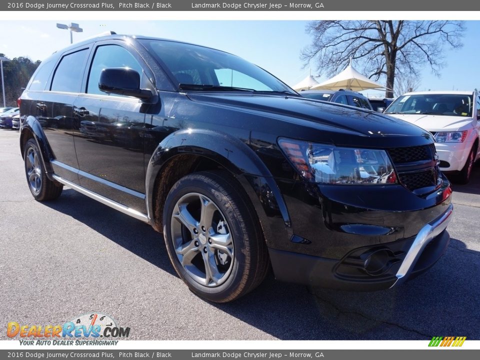 2016 Dodge Journey Crossroad Plus Pitch Black / Black Photo #4