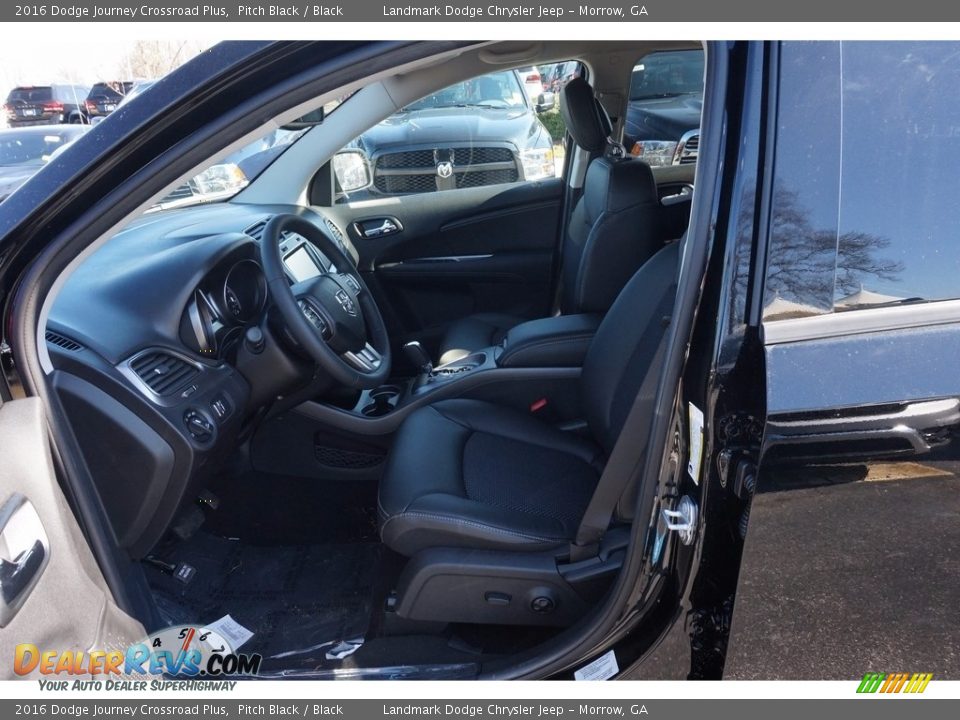 2016 Dodge Journey Crossroad Plus Pitch Black / Black Photo #6