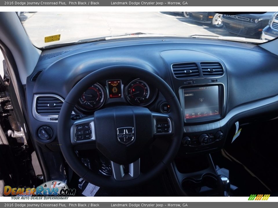 2016 Dodge Journey Crossroad Plus Pitch Black / Black Photo #7