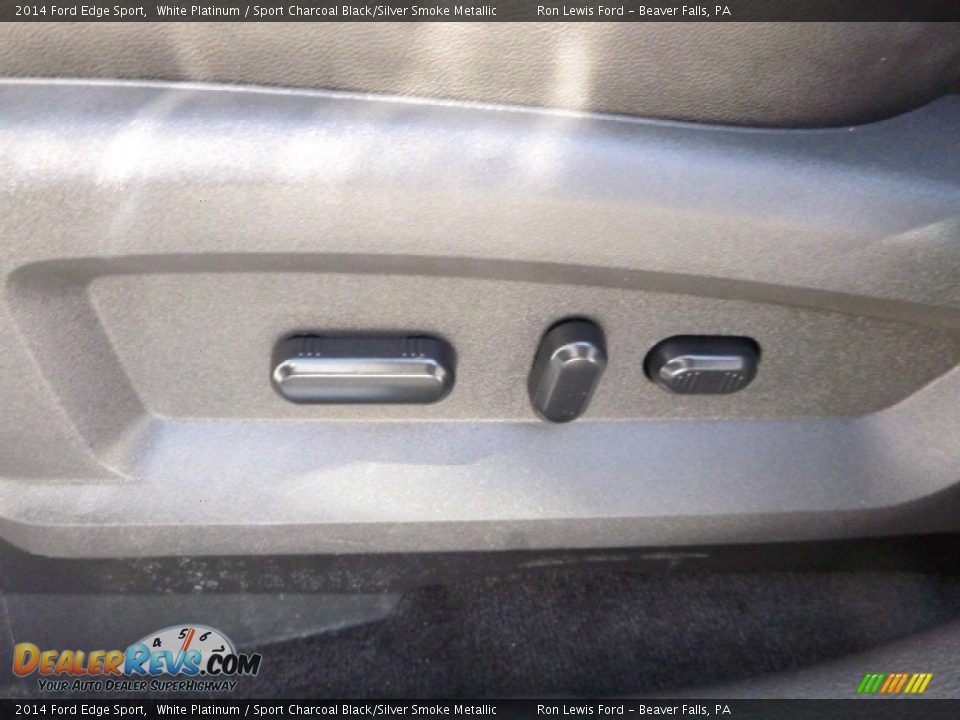 2014 Ford Edge Sport White Platinum / Sport Charcoal Black/Silver Smoke Metallic Photo #16